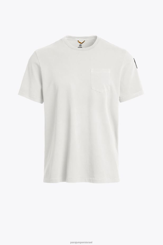 Parajumpers טי בסיסי גברים הַלבָּשָׁה צבע קרם 2PBBL71
