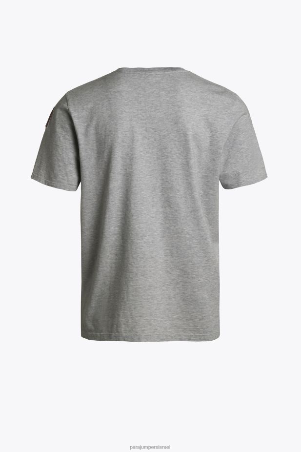 Parajumpers טי אייקונית גברים הַלבָּשָׁה מלאנג' כסף 2PBBL88