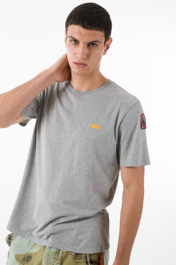 Parajumpers טי אייקונית גברים הַלבָּשָׁה מלאנג' כסף 2PBBL88